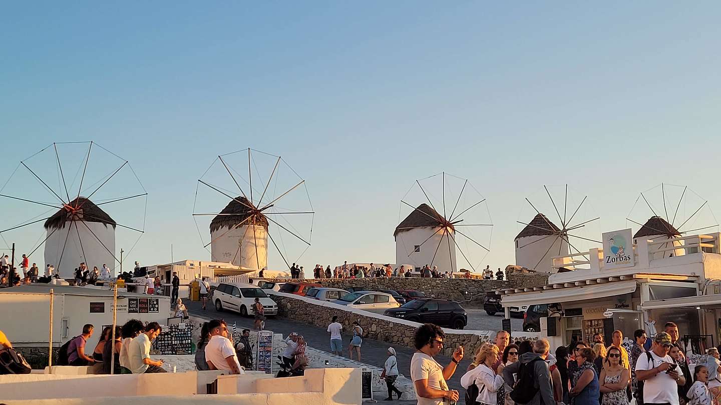 Iconic windmills of Mykonos